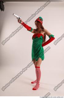 Veronika Elf with gun pose 30